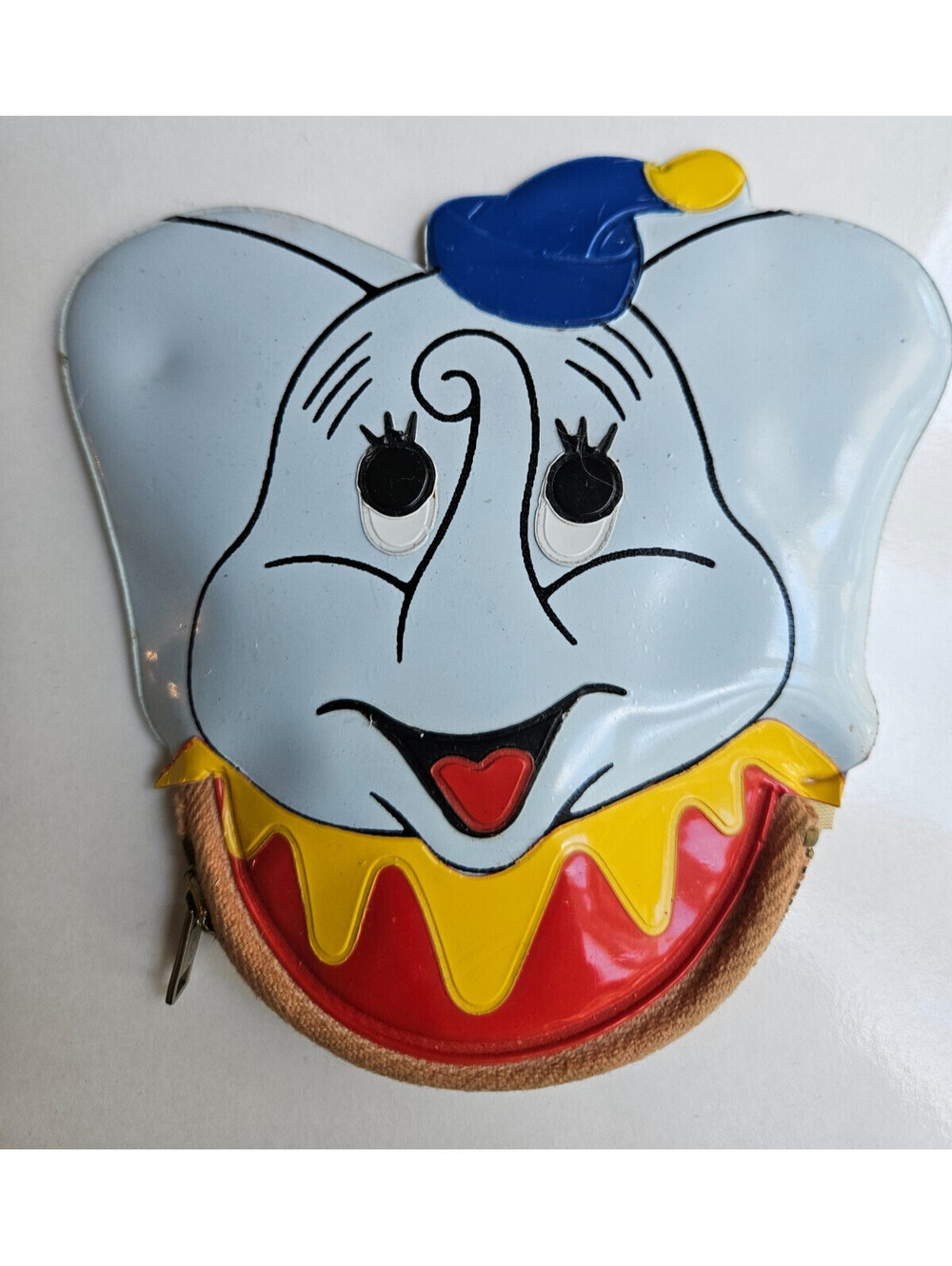 Vintage 1960's Disneyland Dumbo Squeaking Plastic Coin Purse with Video